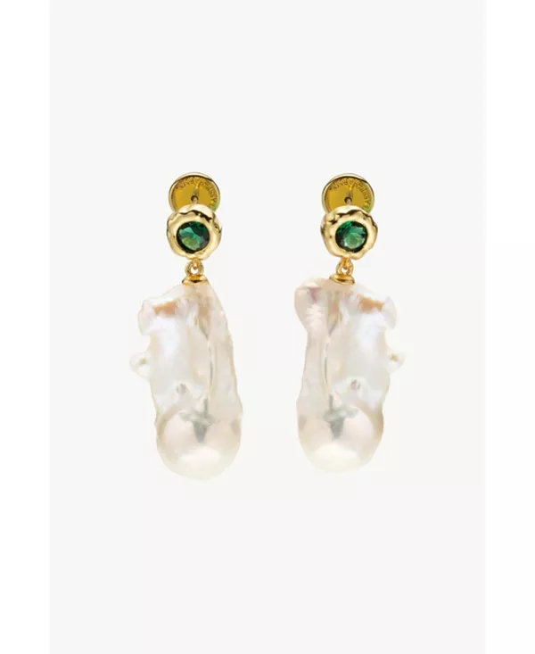 Серьги-Подвески Skyler с пресноводным барочным жемчугом Classicharms, gold/green
Серьги-Подвески Skyler с пресноводным барочным жемчугом Classicharms, gold/green