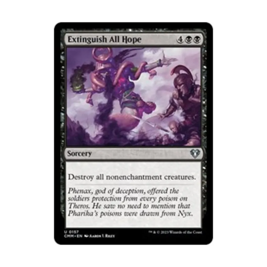 CCG Погасить всю надежду (U), MTG - Commander Masters
CCG Погасить всю надежду (U), MTG - Commander Masters