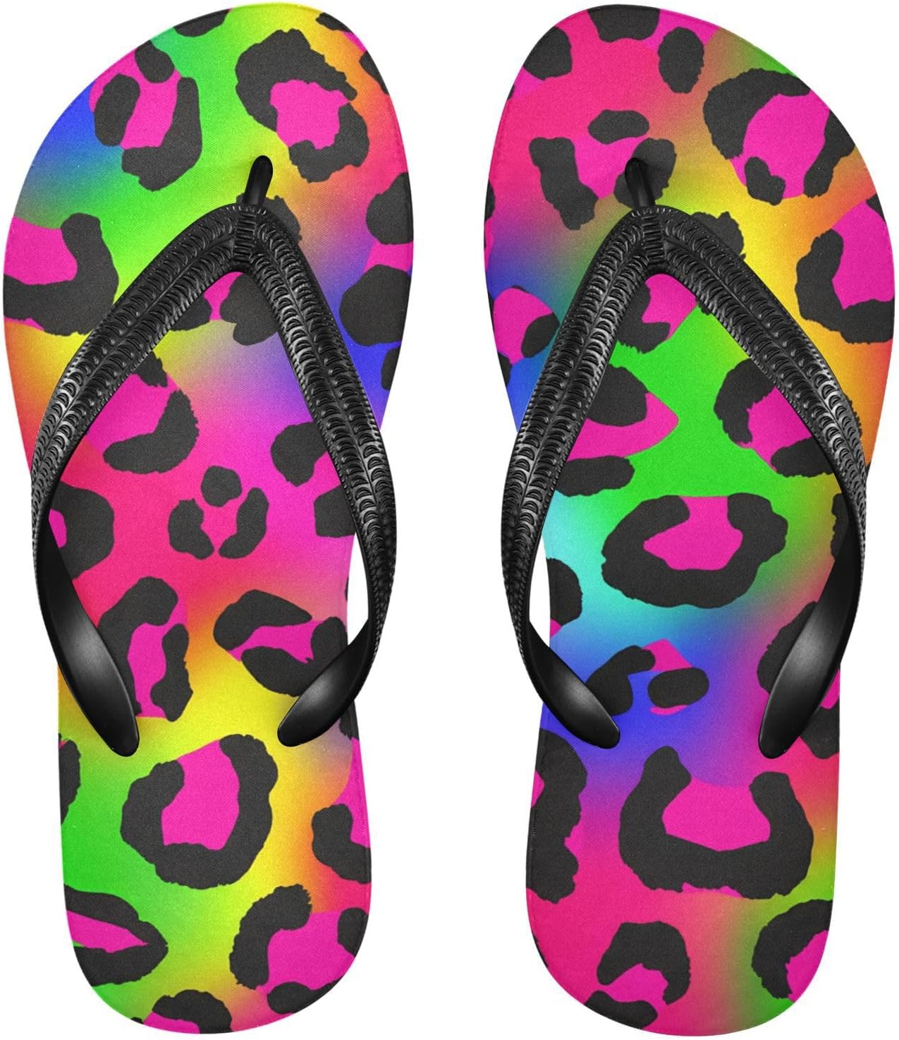 Женские и мужские пляжные шлепанцы Rainbow Leopard розовые, летние повседневные сандалии для душа
Женские и мужские пляжные шлепанцы Rainbow Leopard розовые, летние повседневные сандалии для душа