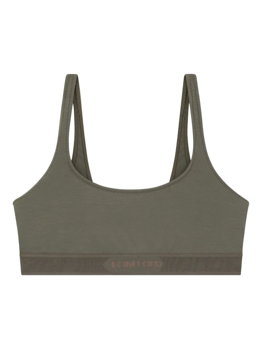 Бюстгальтер в рубчик с логотипом Tom Ford, зеленый
Бюстгальтер в рубчик с логотипом Tom Ford, зеленый
