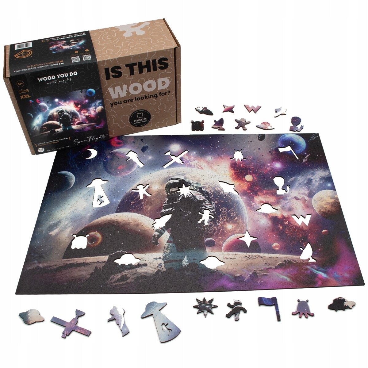 Деревянный пазл «Космические полеты», 700 деталей, размеры XXL, уникальные формы Wood You Do
Деревянный пазл «Космические полеты», 700 деталей, размеры XXL, уникальные формы Wood You Do