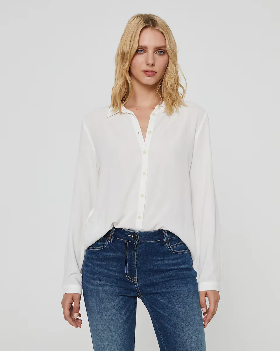 Женская однотонная рубашка с длинными рукавами и рубашечным воротником Paz Torras, цвет Crudo
Женская однотонная рубашка с длинными рукавами и рубашечным воротником Paz Torras, цвет Crudo