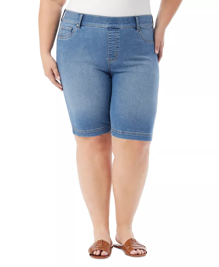 Шорты-бермуды с эффектом формы больших размеров Gloria Vanderbilt, синий
Шорты-бермуды с эффектом формы больших размеров Gloria Vanderbilt, синий