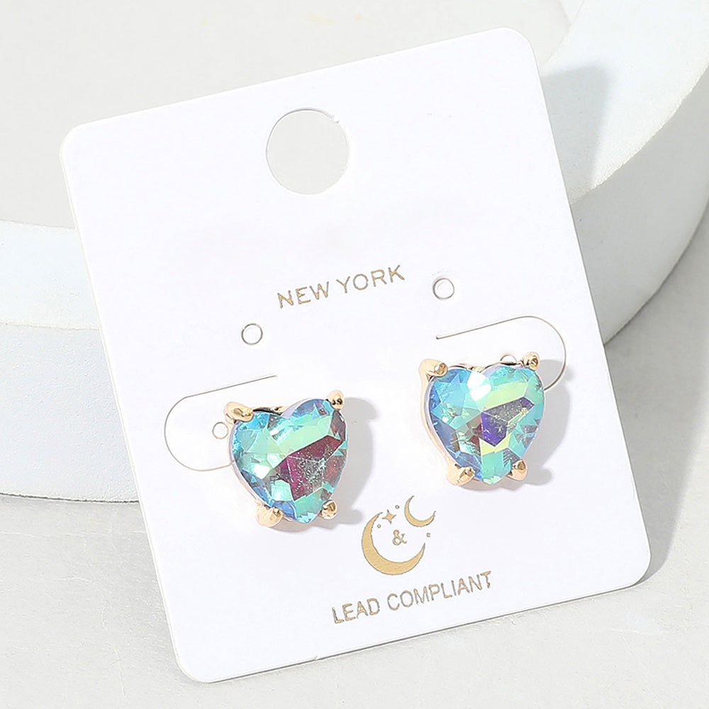 Серьги-гвоздики с камнем в форме сердца Fashnzfab, Ab, Blue
Серьги-гвоздики с камнем в форме сердца Fashnzfab, Ab, Blue