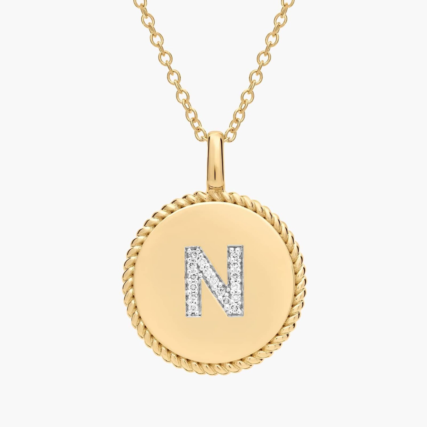 Подвеска с инициалом «N» из желтого золота 14 карат с бриллиантами Blue Nile
Подвеска с инициалом «N» из желтого золота 14 карат с бриллиантами Blue Nile