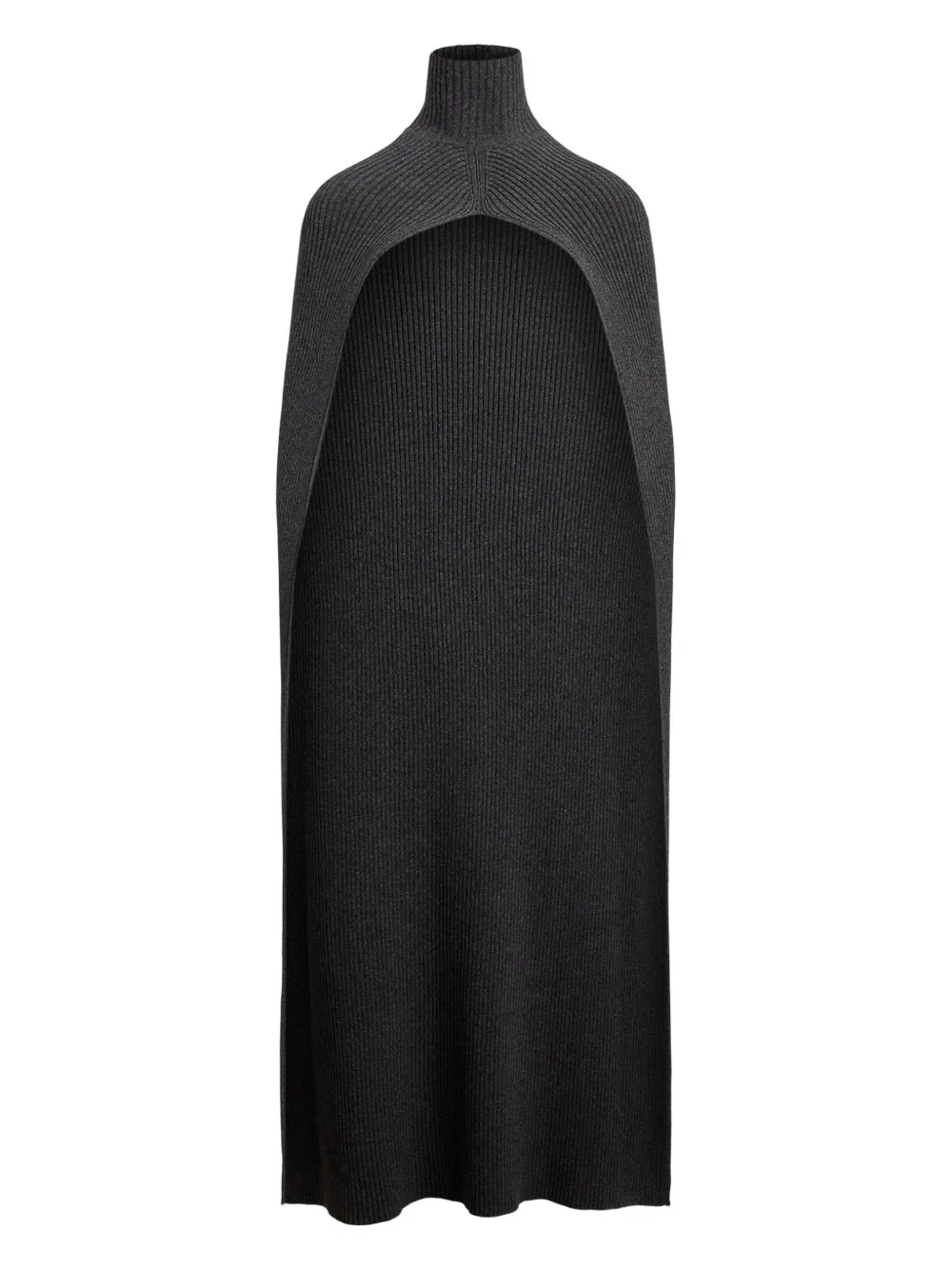 Пальто-накидка с ребристой вязкой и воротником-гольф Ralph Lauren Collection, серый
Пальто-накидка с ребристой вязкой и воротником-гольф Ralph Lauren Collection, серый