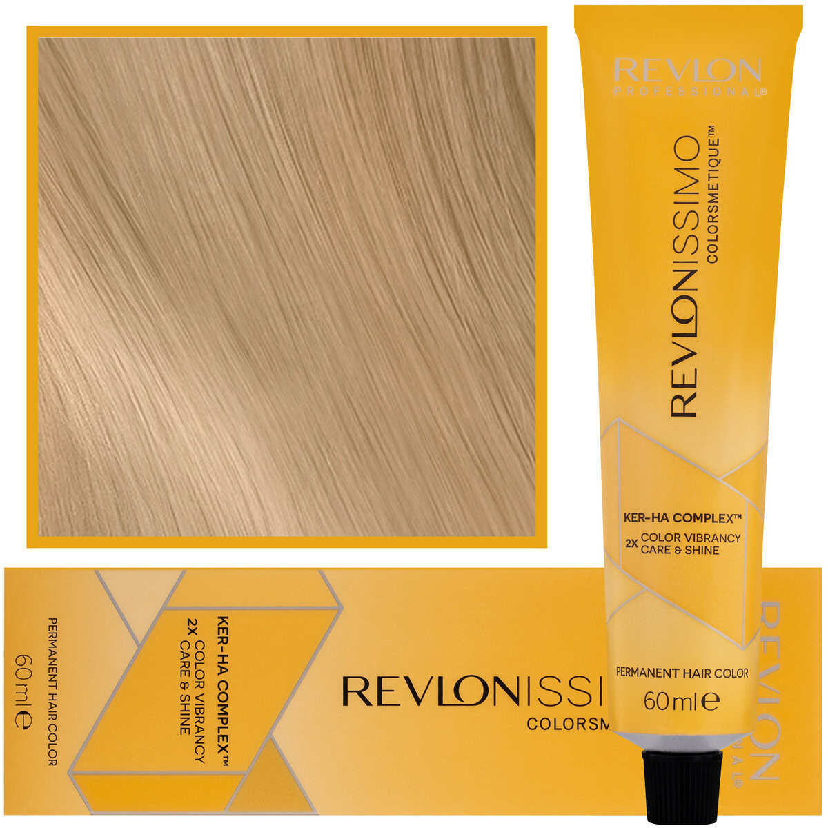 Revlon, Revlonissimo Colorsmetique, Кремовая краска для волос с комплексом Ker-Ha Care, Кремовая формула 8.3, 60 мл
Revlon, Revlonissimo Colorsmetique, Кремовая краска для волос с комплексом Ker-Ha Care, Кремовая формула 8.3, 60 мл