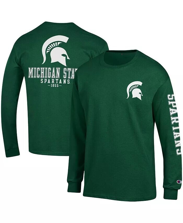 Мужская зеленая футболка с длинным рукавом Michigan State Spartans Team Stack Champion
Мужская зеленая футболка с длинным рукавом Michigan State Spartans Team Stack Champion