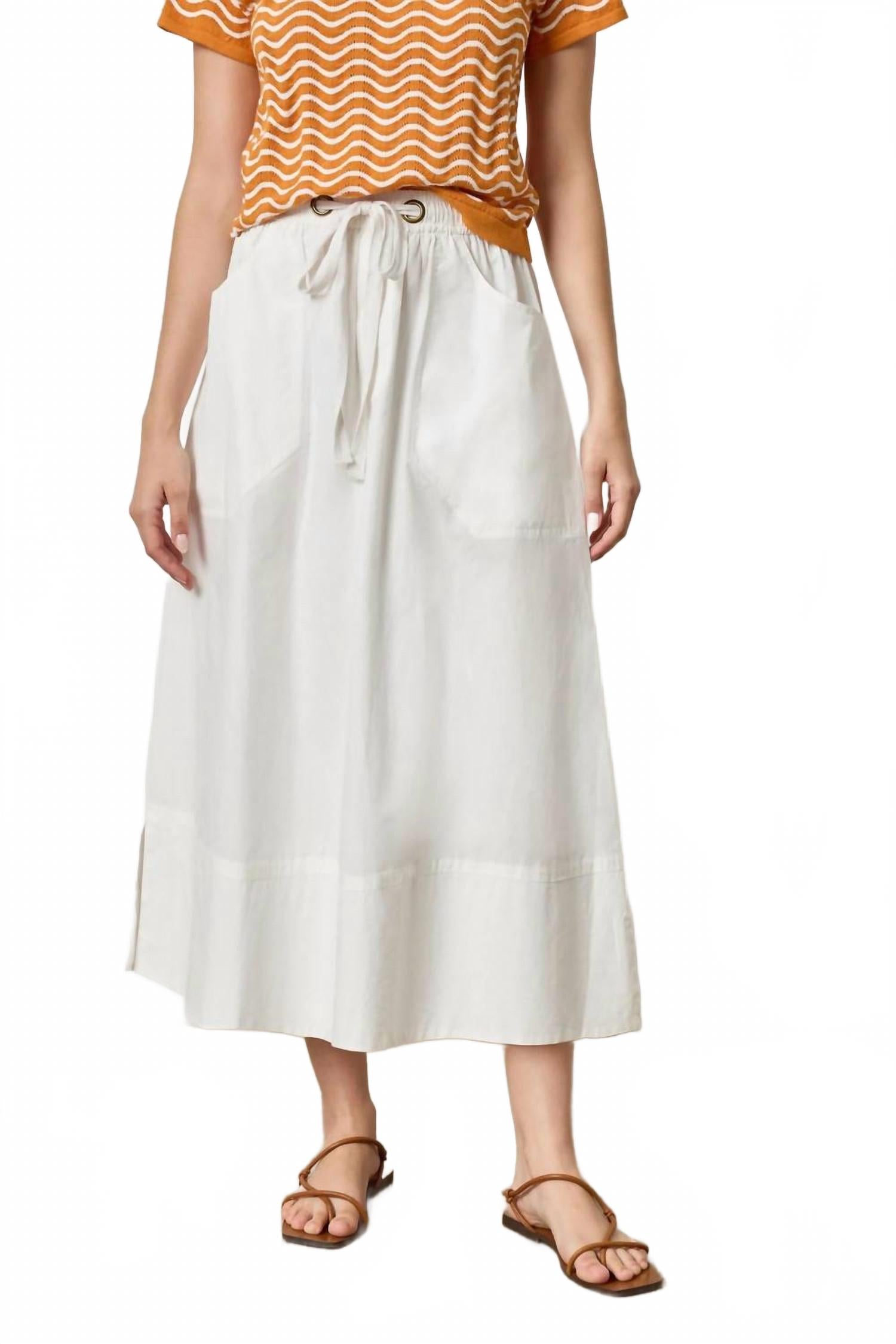 Женская длинная юбка из поплина белая Lilla P
Женская длинная юбка из поплина белая Lilla P