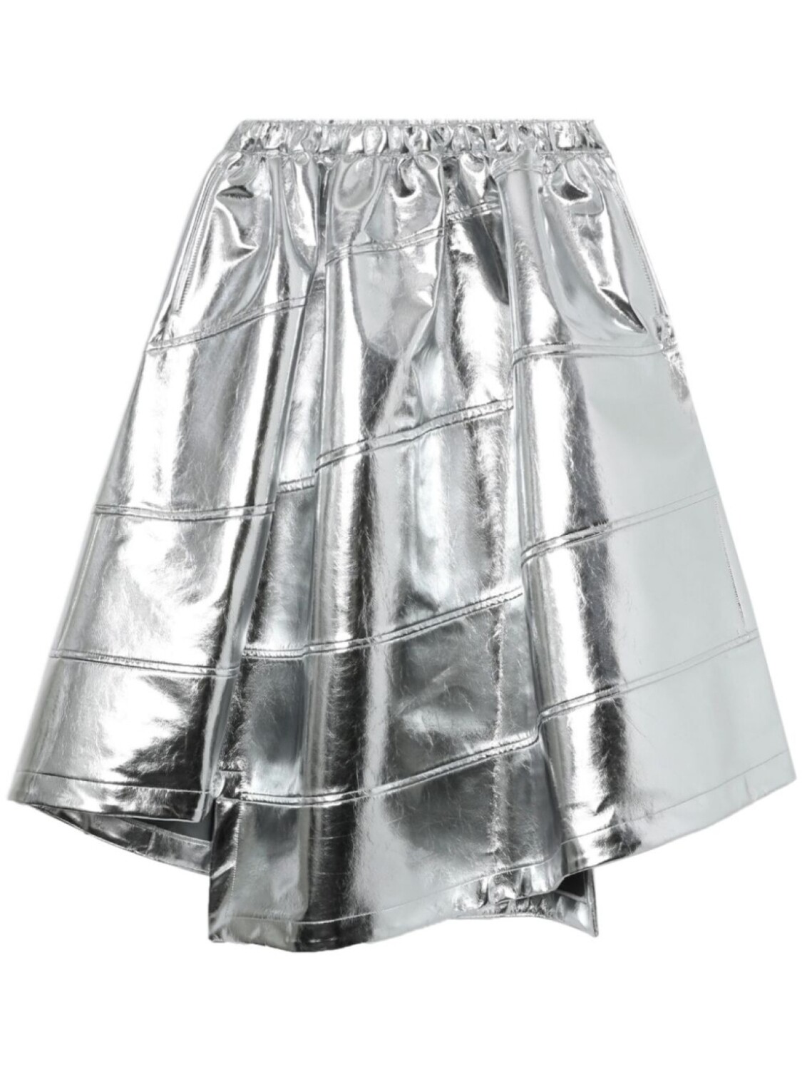 Юбка асимметричного кроя с эффектом металлик Black Comme Des Garçons, серебряный
Юбка асимметричного кроя с эффектом металлик Black Comme Des Garçons, серебряный