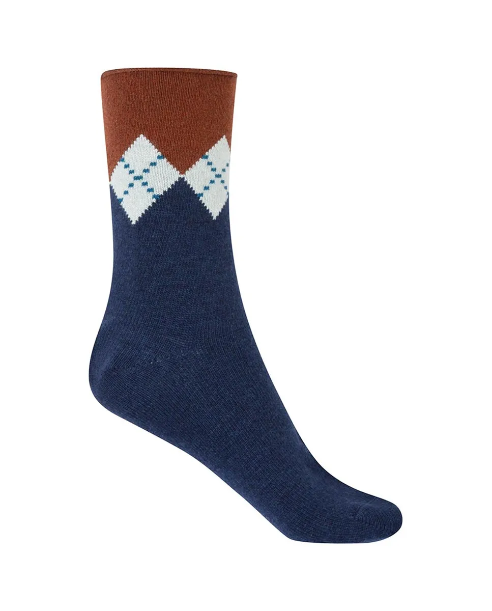 Женские короткие носки из кашемира и шерсти с ромбами, расположенными на манжете-руле Сделано в Испании Punto Blanco, синий
Женские короткие носки из кашемира и шерсти с ромбами, расположенными на манжете-руле Сделано в Испании Punto Blanco, синий