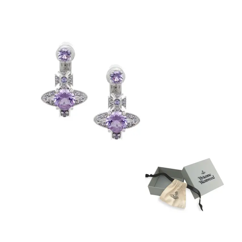 Vivienne Westwood Сережки из латуни унисекс серебристо-фиолетовые Maitena
Vivienne Westwood Сережки из латуни унисекс серебристо-фиолетовые Maitena