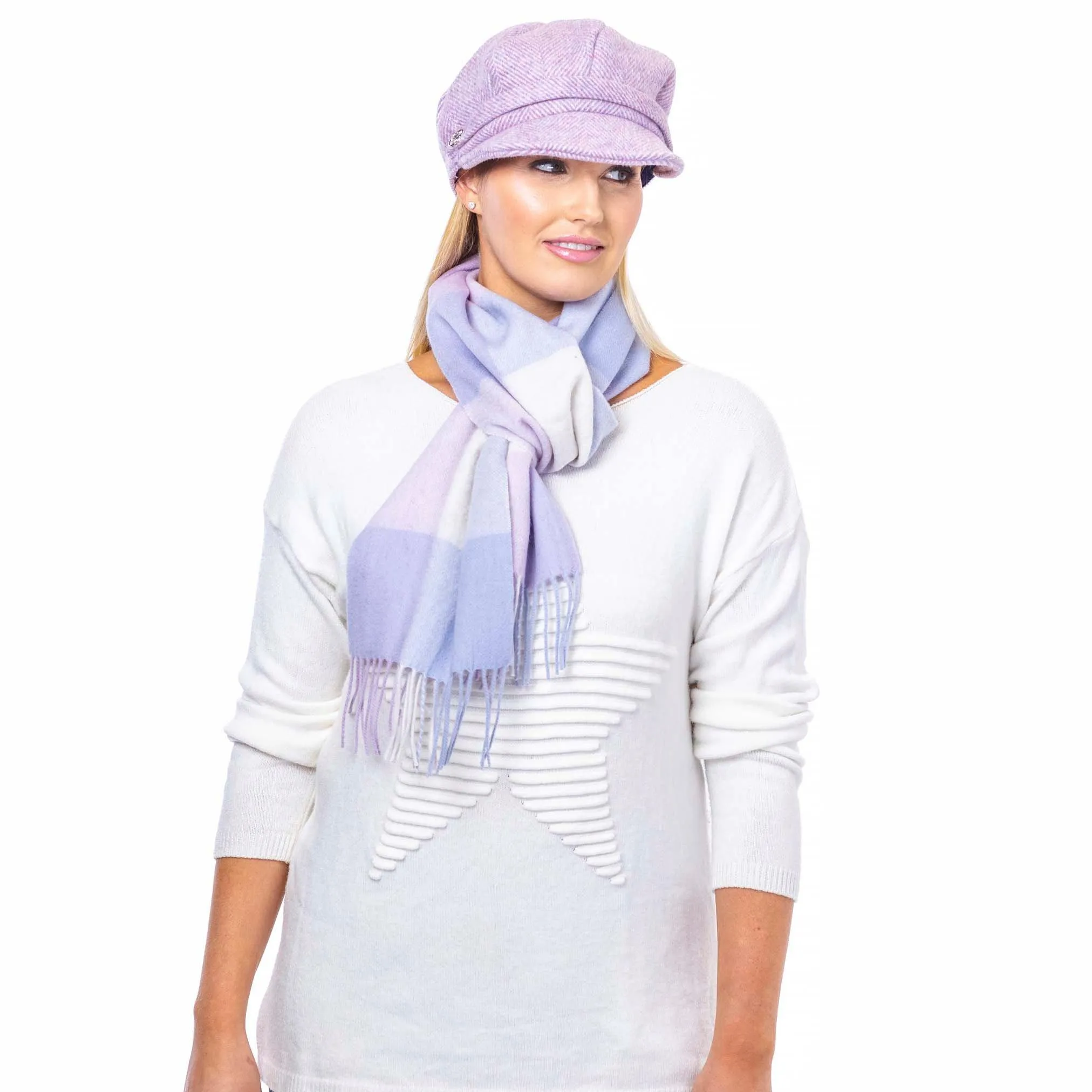 Шарф в клетку из 100% чистой шерсти Heritage Traditions, фиолетовый
Шарф в клетку из 100% чистой шерсти Heritage Traditions, фиолетовый