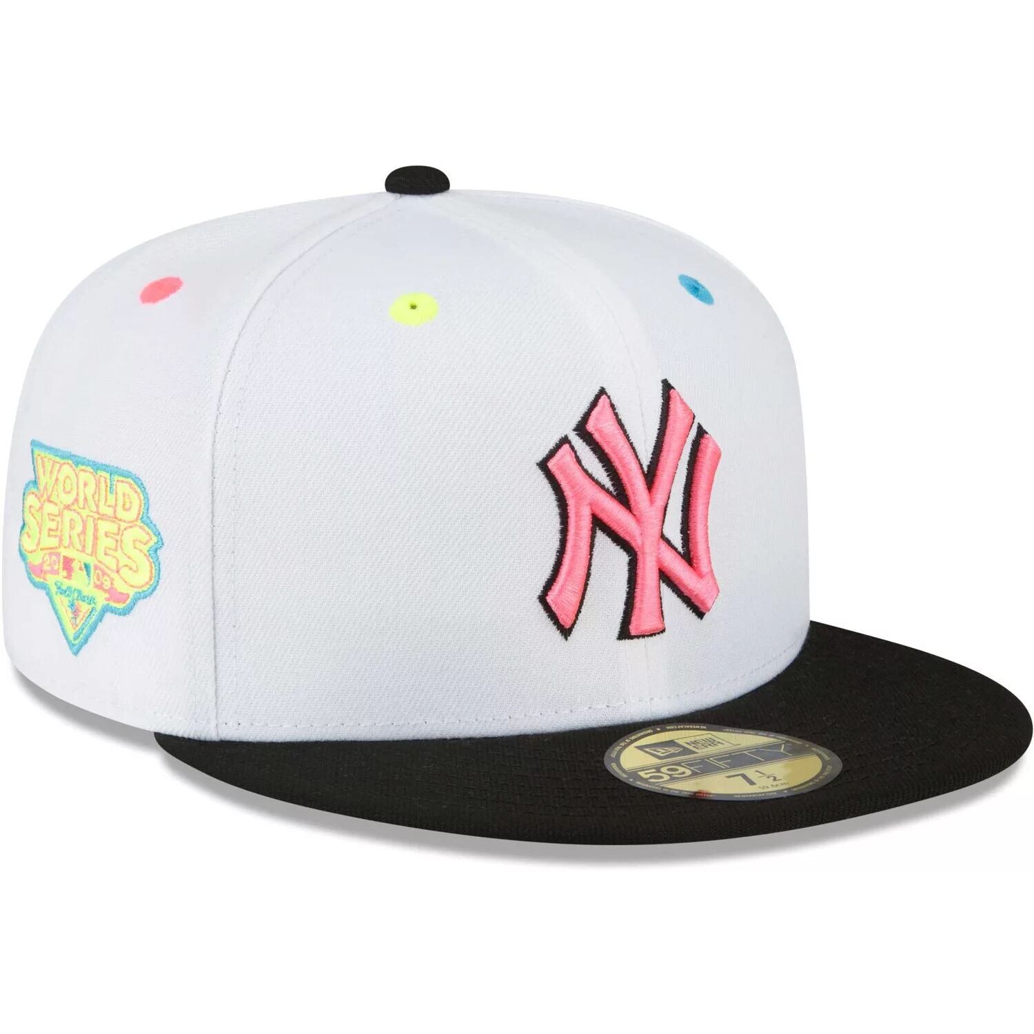 Мужская облегающая шляпа New Era White New York Yankees Neon Eye 59FIFTY
Мужская облегающая шляпа New Era White New York Yankees Neon Eye 59FIFTY