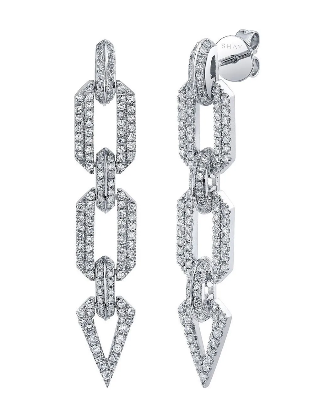 Серьги Geo Link из белого золота с бриллиантами SHAY, белый
Серьги Geo Link из белого золота с бриллиантами SHAY, белый