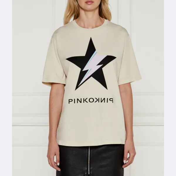 Футболка со сканером большого размера Pinko, бежевый
Футболка со сканером большого размера Pinko, бежевый