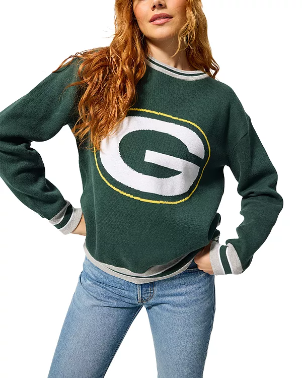 Жаккардовый свитер с круглым вырезом Green Bay Packers Terez, зеленый
Жаккардовый свитер с круглым вырезом Green Bay Packers Terez, зеленый