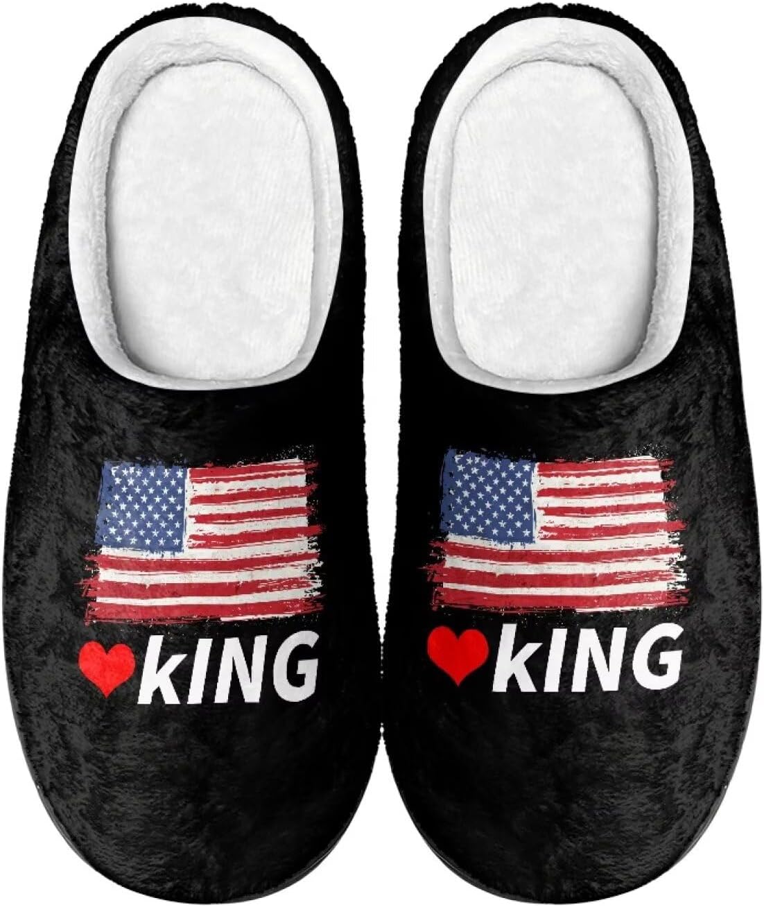 Мужские и женские нескользящие тапочки, теплые мягкие уютные тапочки из фланели, домашняя обувь для спальни и улицы, размеры 2-12 Zcfygdx, American Flag Love King Print
Мужские и женские нескользящие тапочки, теплые мягкие уютные тапочки из фланели, домашняя обувь для спальни и улицы, размеры 2-12 Zcfygdx, American Flag Love King Print
