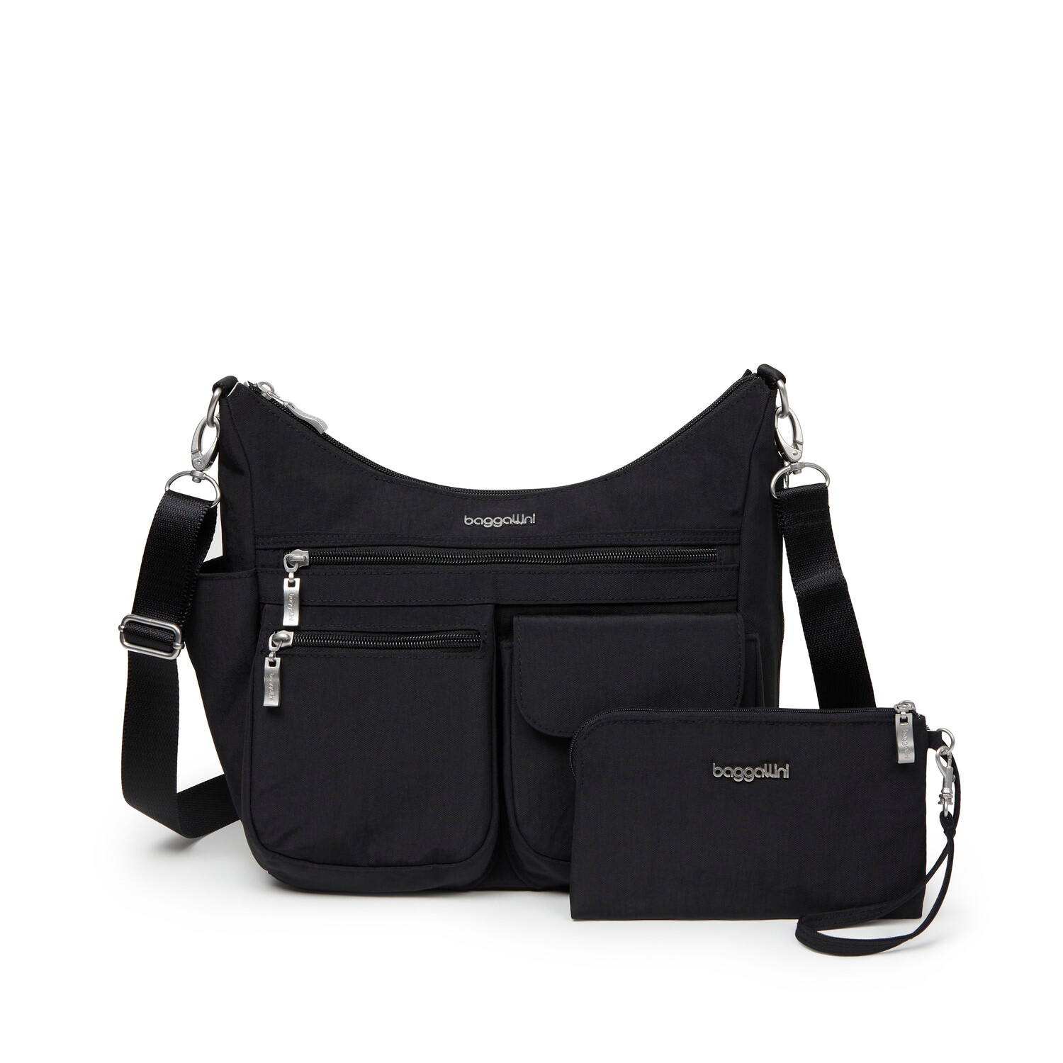 Baggallini Женская сумка через плечо Modern Everywhere Hobo с ремешком на ремешке, черный
Baggallini Женская сумка через плечо Modern Everywhere Hobo с ремешком на ремешке, черный