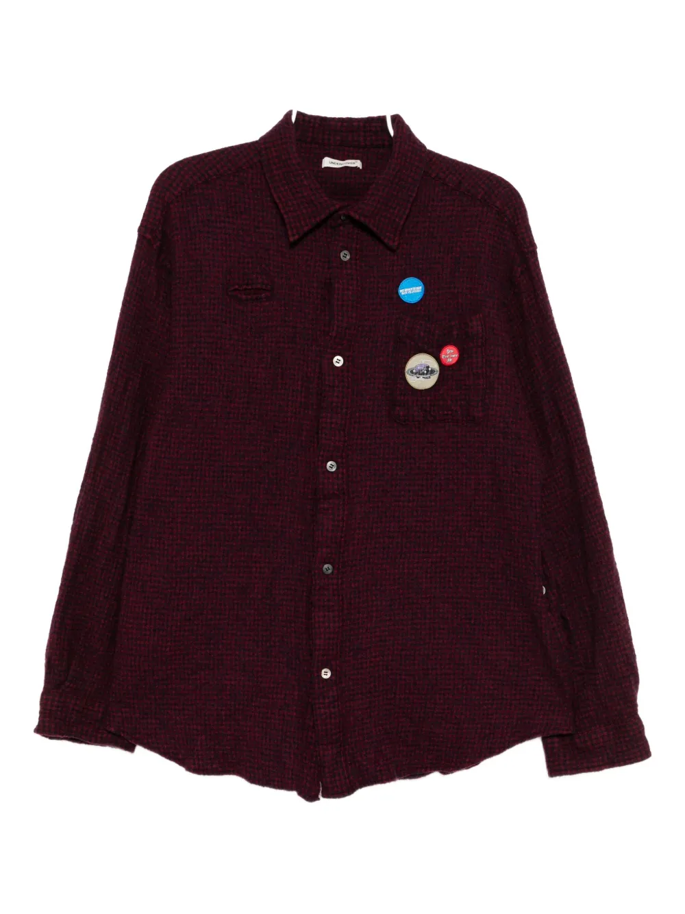 Рубашка с вышитым логотипом Undercover, красный
Рубашка с вышитым логотипом Undercover, красный