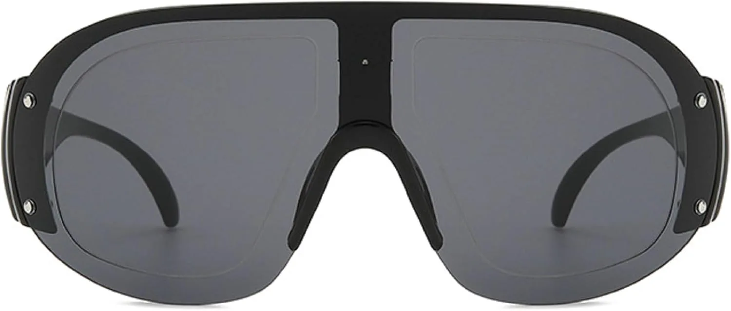 Большие, модные, облегающие солнцезащитные очки-маска для женщин и мужчин в стиле ретро 2000-х, спортивные, с большим защитным экраном, размер N45 mincl, Black
Большие, модные, облегающие солнцезащитные очки-маска для женщин и мужчин в стиле ретро 2000-х, спортивные, с большим защитным экраном, размер N45 mincl, Black