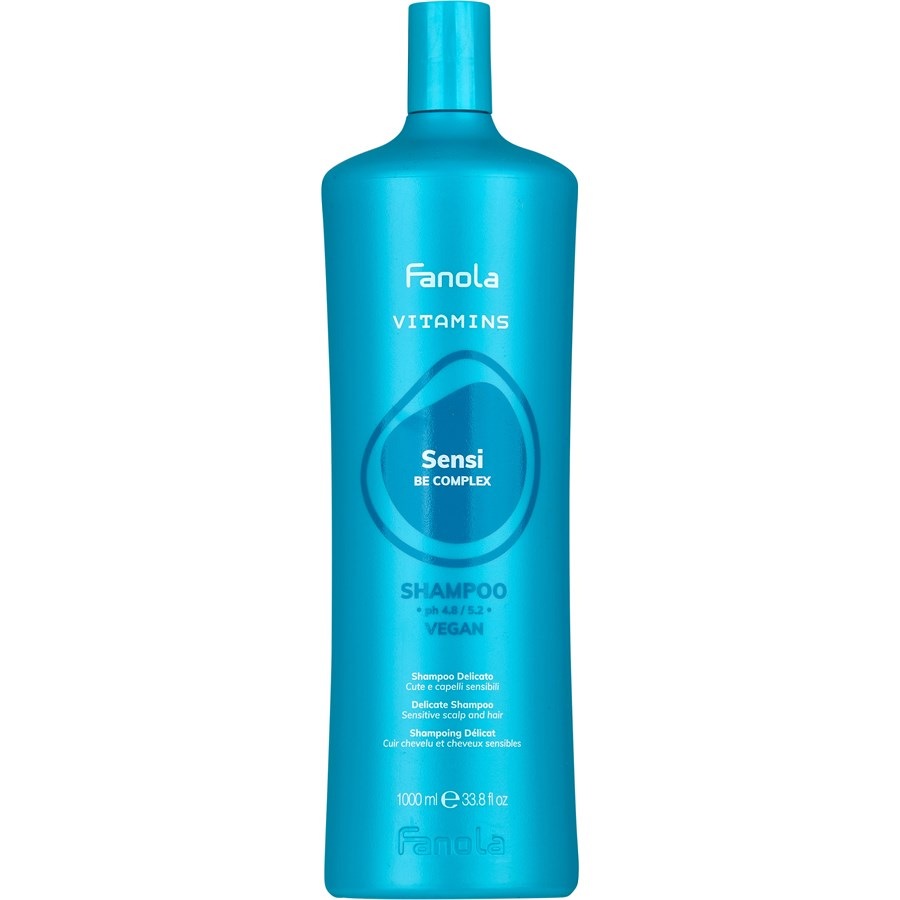 Шампунь vitamins sensi be complex shampoo Fanola, объем 1.000 мл
Шампунь vitamins sensi be complex shampoo Fanola, объем 1.000 мл