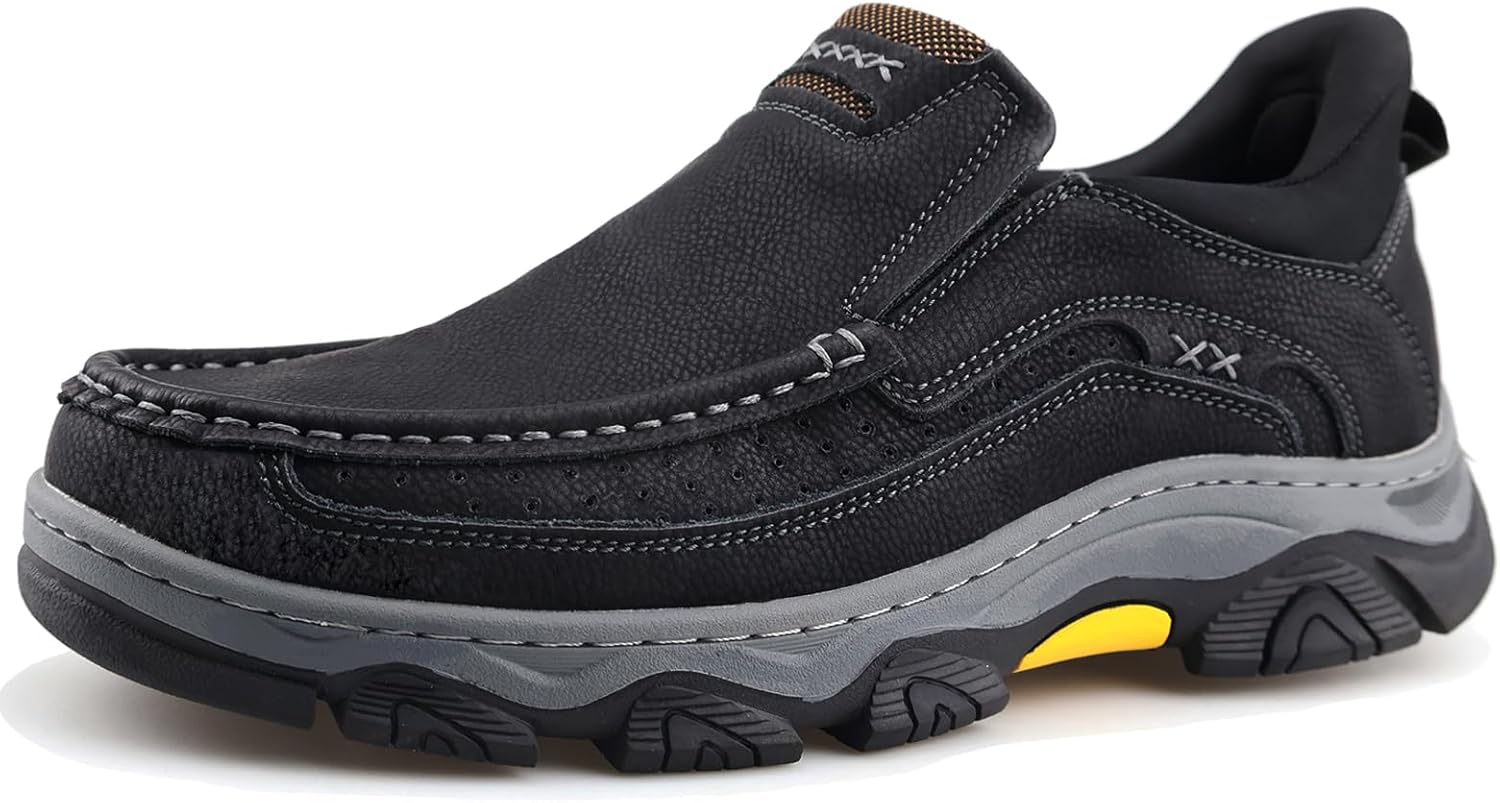 Мужские кожаные прогулочные лоферы без шнурков для улицы, работы и походов Voceco, черный
Мужские кожаные прогулочные лоферы без шнурков для улицы, работы и походов Voceco, черный