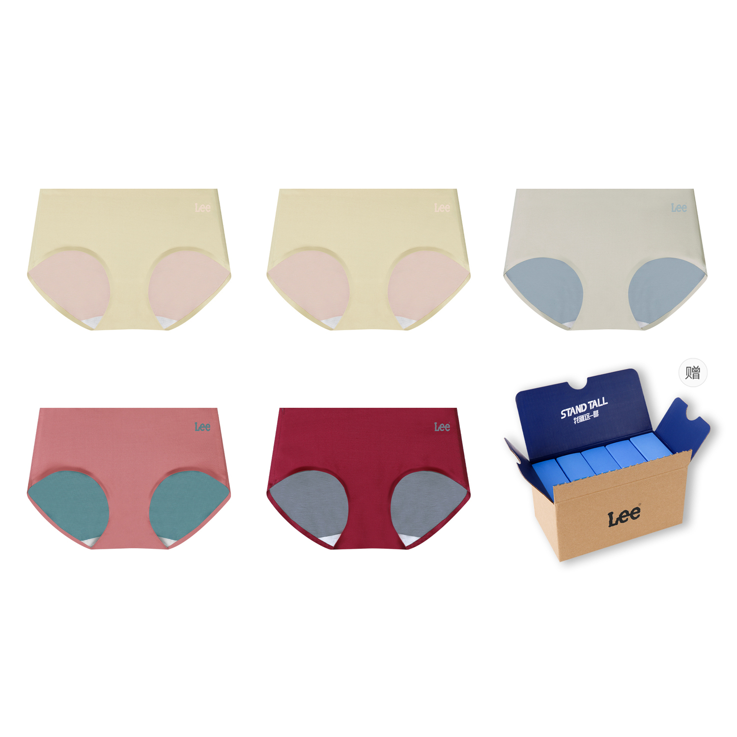 Lee Подарочный набор женского белья 5 пар
Lee Подарочный набор женского белья 5 пар