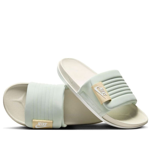 Тапочки offcourt adjust slide 'light silver sail' Nike, серебряный 
Тапочки offcourt adjust slide 'light silver sail' Nike, серебряный