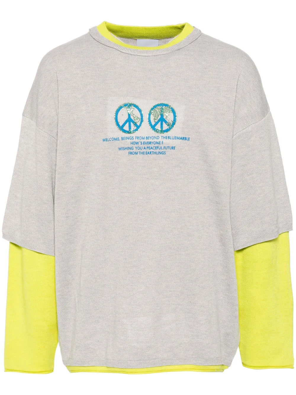 Двухслойный свитер BLUEMARBLE, серый
Двухслойный свитер BLUEMARBLE, серый