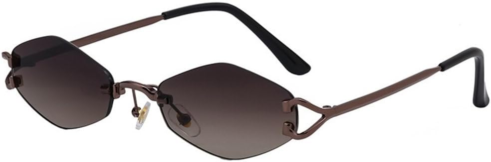 Женские солнцезащитные очки без оправы, небольшой размер, роскошный классический панк-дизайн, металлическая оправа, солнцезащитные очки для женщин и мужчин, защита от ультрафиолета UV400 DSXLY, Copper Brown
Женские солнцезащитные очки без оправы, небольшой размер, роскошный классический панк-дизайн, металлическая оправа, солнцезащитные очки для женщин и мужчин, защита от ультрафиолета UV400 DSXLY, Copper Brown