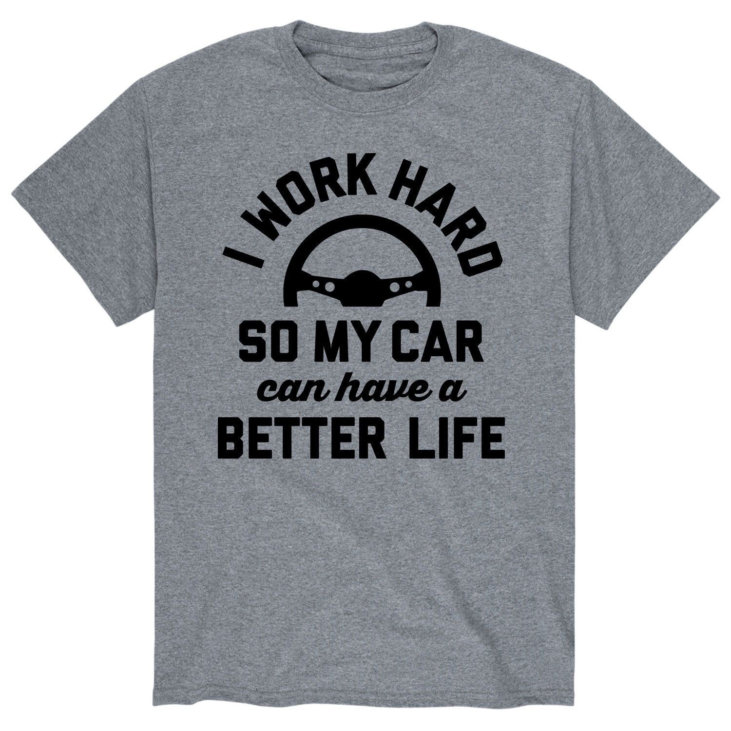 Мужская футболка I Work Hard Car Better Life Licensed Character
Мужская футболка I Work Hard Car Better Life Licensed Character