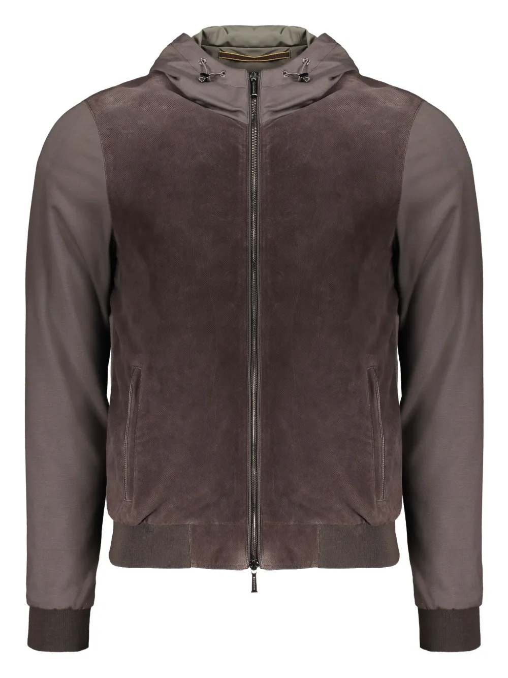 Бомбер со вставками Moorer, коричневый
Бомбер со вставками Moorer, коричневый