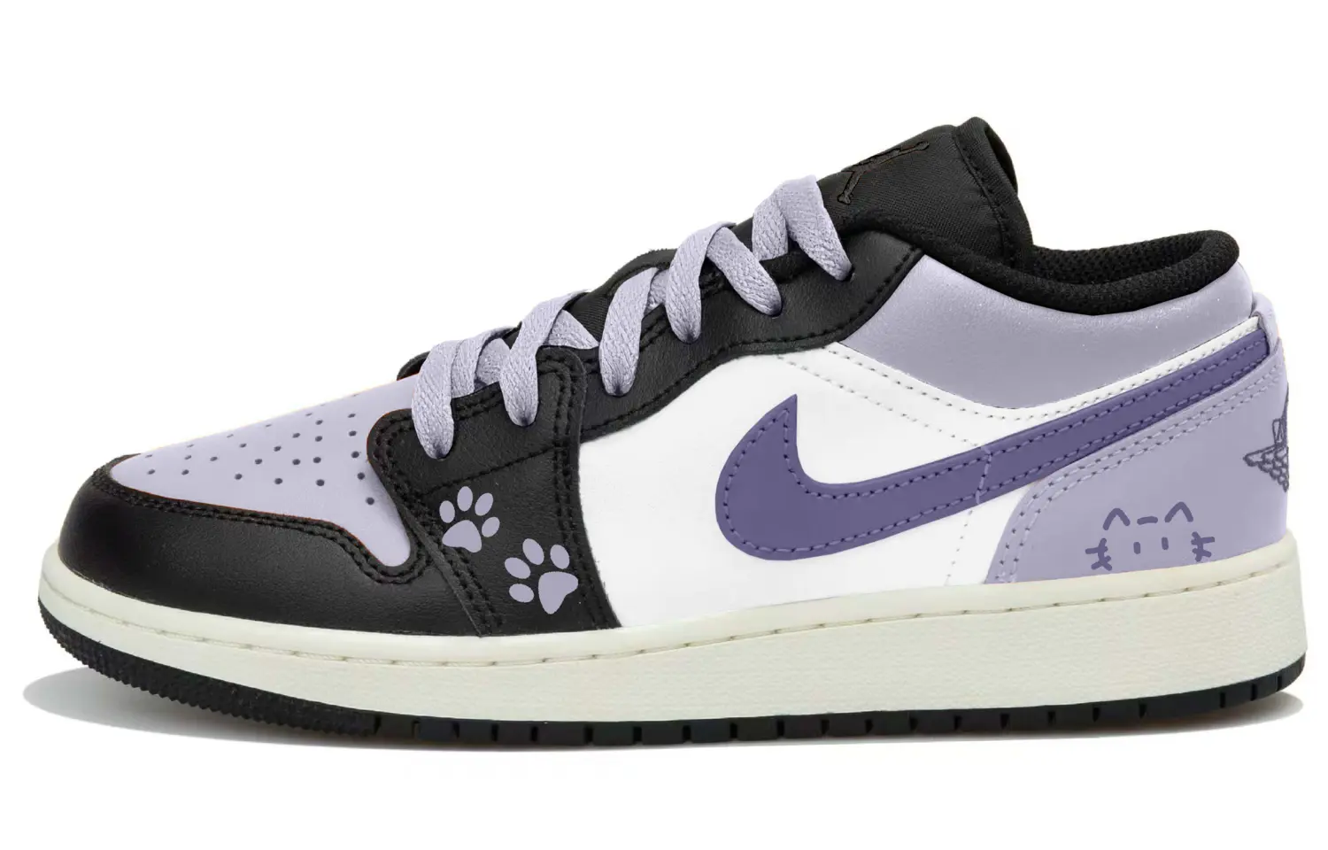 Jordan Детские баскетбольные кроссовки Air 1 Dusty Purple Meow Paw с противоскользящим покрытием, белые, черные, фиолетовые
Jordan Детские баскетбольные кроссовки Air 1 Dusty Purple Meow Paw с противоскользящим покрытием, белые, черные, фиолетовые