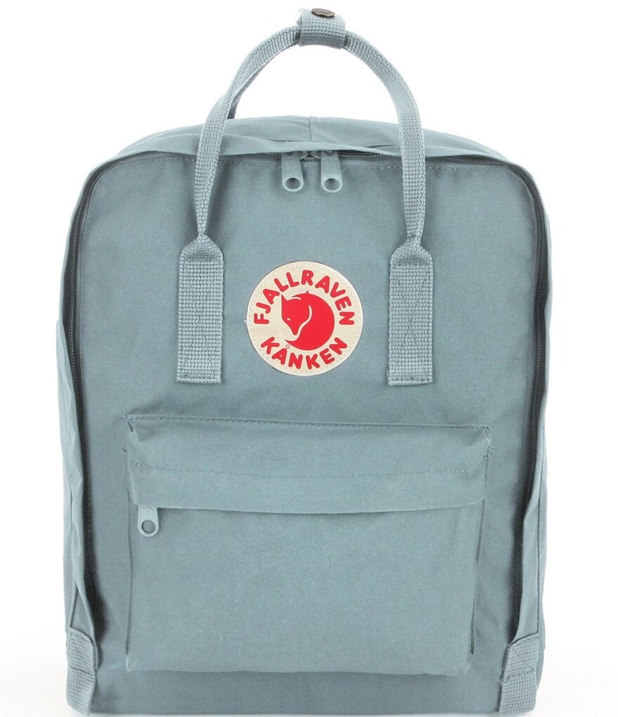 Водостойкий хлопковый трансформируемый рюкзак Fjallraven с нашивкой-логотипом Kanken и застежкой-молнией, синий
Водостойкий хлопковый трансформируемый рюкзак Fjallraven с нашивкой-логотипом Kanken и застежкой-молнией, синий