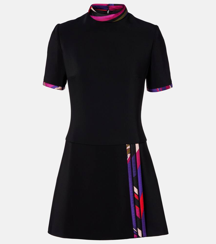 Мини-платье из кади с отделкой из принтованного шелка Pucci, Nero
Мини-платье из кади с отделкой из принтованного шелка Pucci, Nero