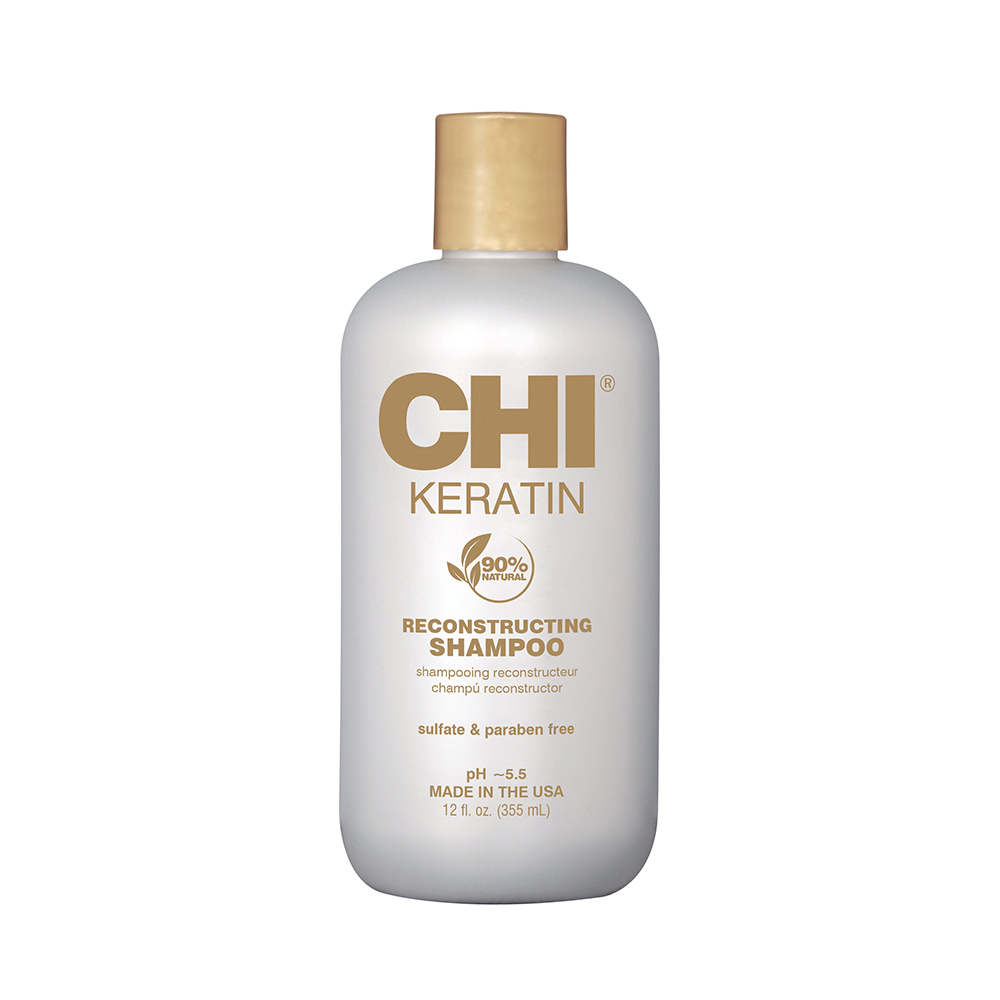 Шампунь для восстановления волос с кератином keratin reconstructing shampoo Chi, 355 мл
Шампунь для восстановления волос с кератином keratin reconstructing shampoo Chi, 355 мл