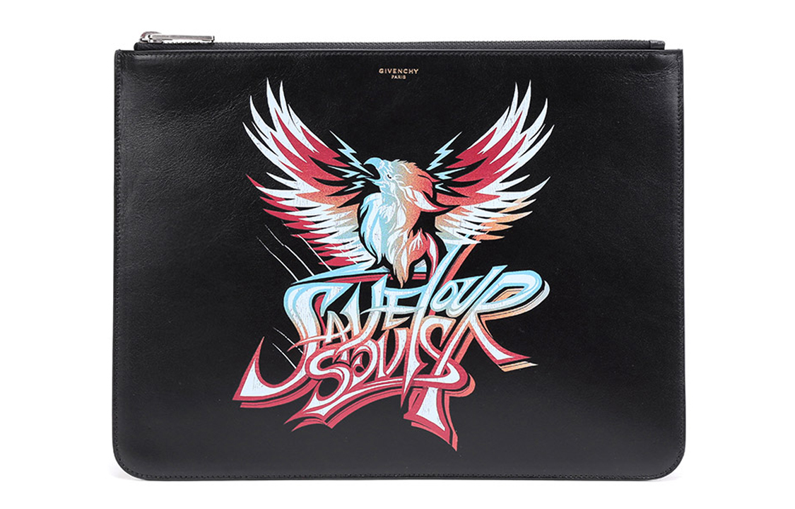 Givenchy Кожаная сумка-клатч большая мужская черная 
Givenchy Кожаная сумка-клатч большая мужская черная