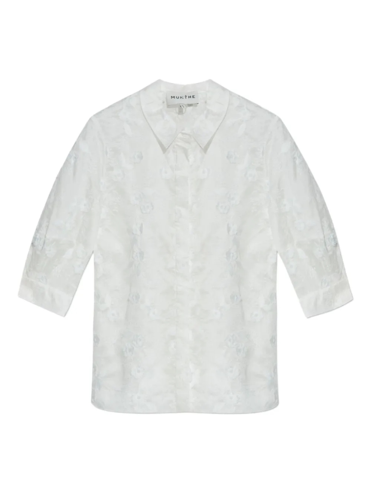 Прозрачная рубашка с цветочной вышивкой MUNTHE, белый
Прозрачная рубашка с цветочной вышивкой MUNTHE, белый