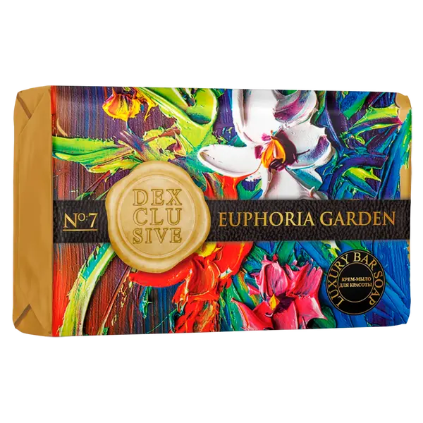 Кусковое мыло класса люкс, 150 г Dexclusive Euphoria garden
Кусковое мыло класса люкс, 150 г Dexclusive Euphoria garden