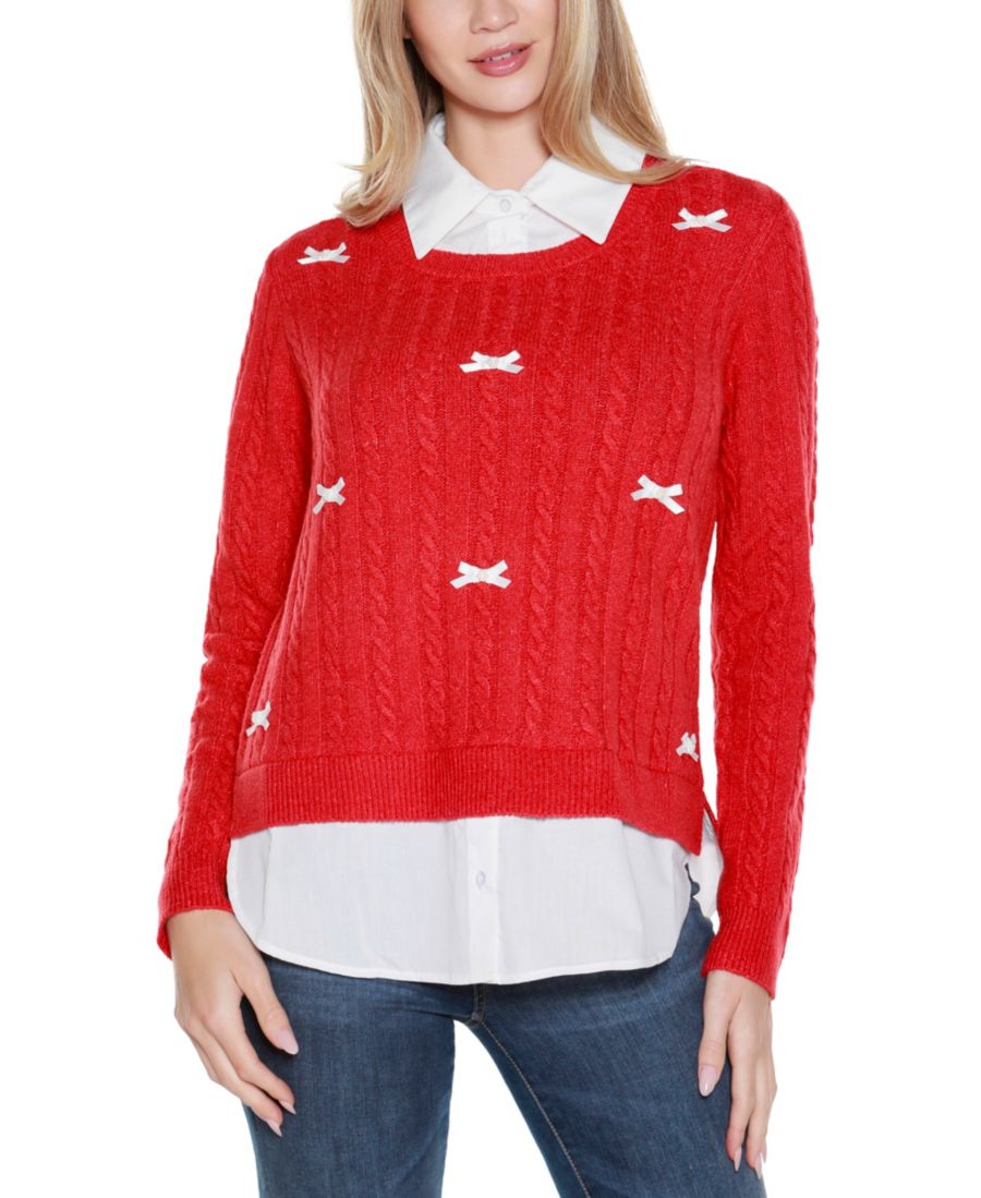 Женский свитер с бантом и двумя отделениями Belldini, Belldini Red, White
Женский свитер с бантом и двумя отделениями Belldini, Belldini Red, White