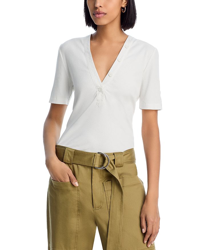 Футболка Adrian с рубчиками Derek Lam 10 Crosby, слоновая кость/кремовый
Футболка Adrian с рубчиками Derek Lam 10 Crosby, слоновая кость/кремовый