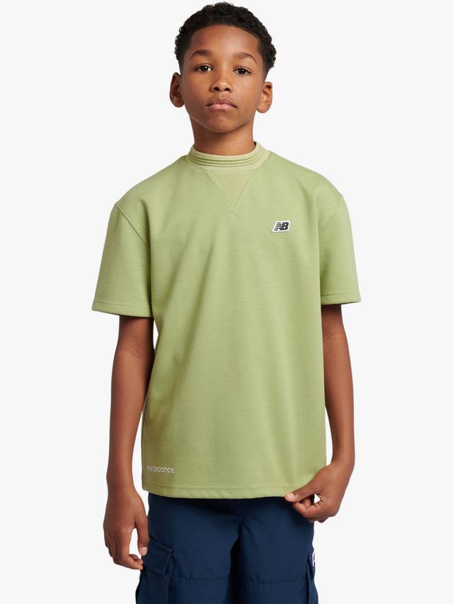 Детская премиум футболка с рельефным рубчиком New Balance, Everglade Green
Детская премиум футболка с рельефным рубчиком New Balance, Everglade Green