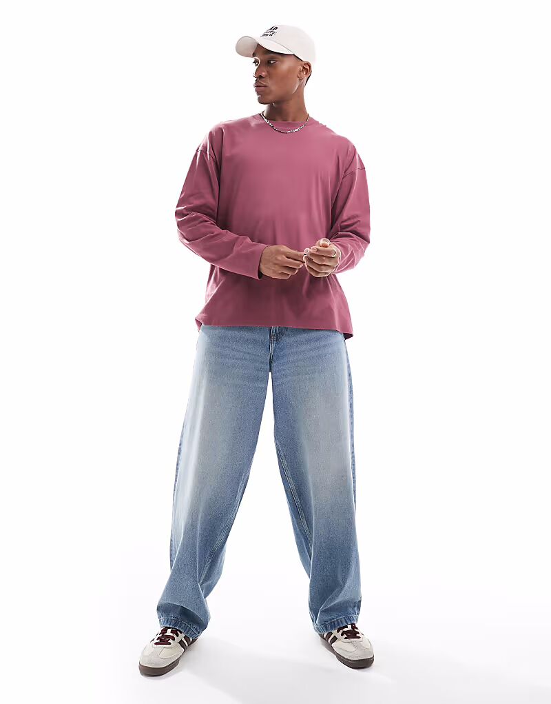 Футболка свободного кроя с длинными рукавами ASOS DESIGN Essential темно-розового цвета
Футболка свободного кроя с длинными рукавами ASOS DESIGN Essential темно-розового цвета