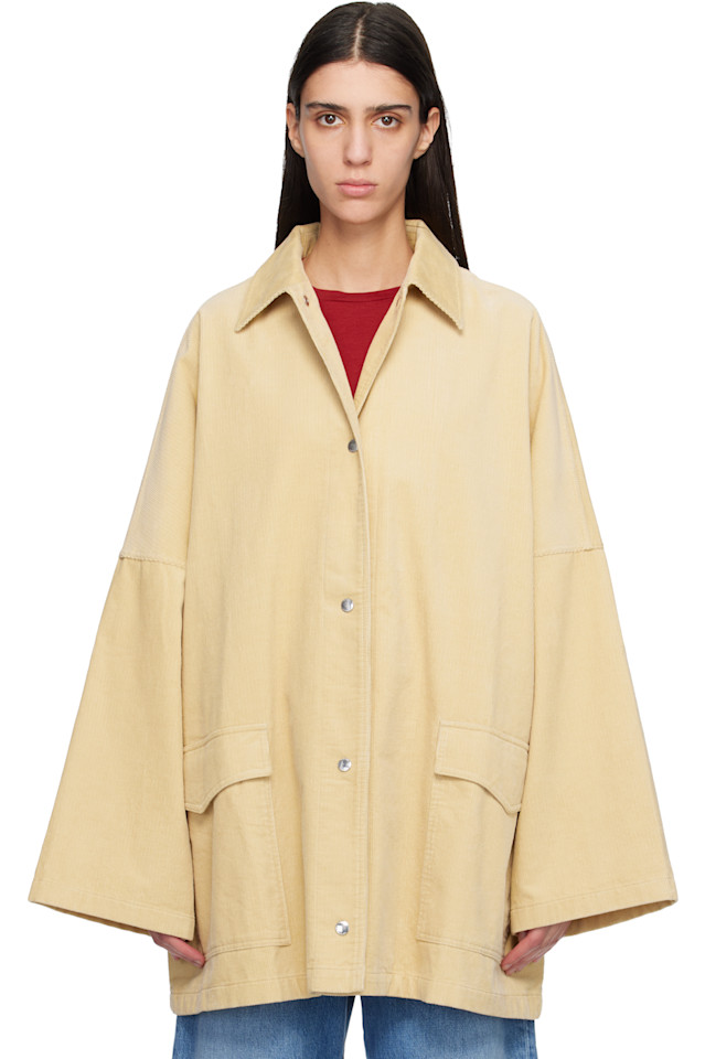Рубашка-Куртка из вельвета, рабочая куртка Toteme, бежевый
Рубашка-Куртка из вельвета, рабочая куртка Toteme, бежевый