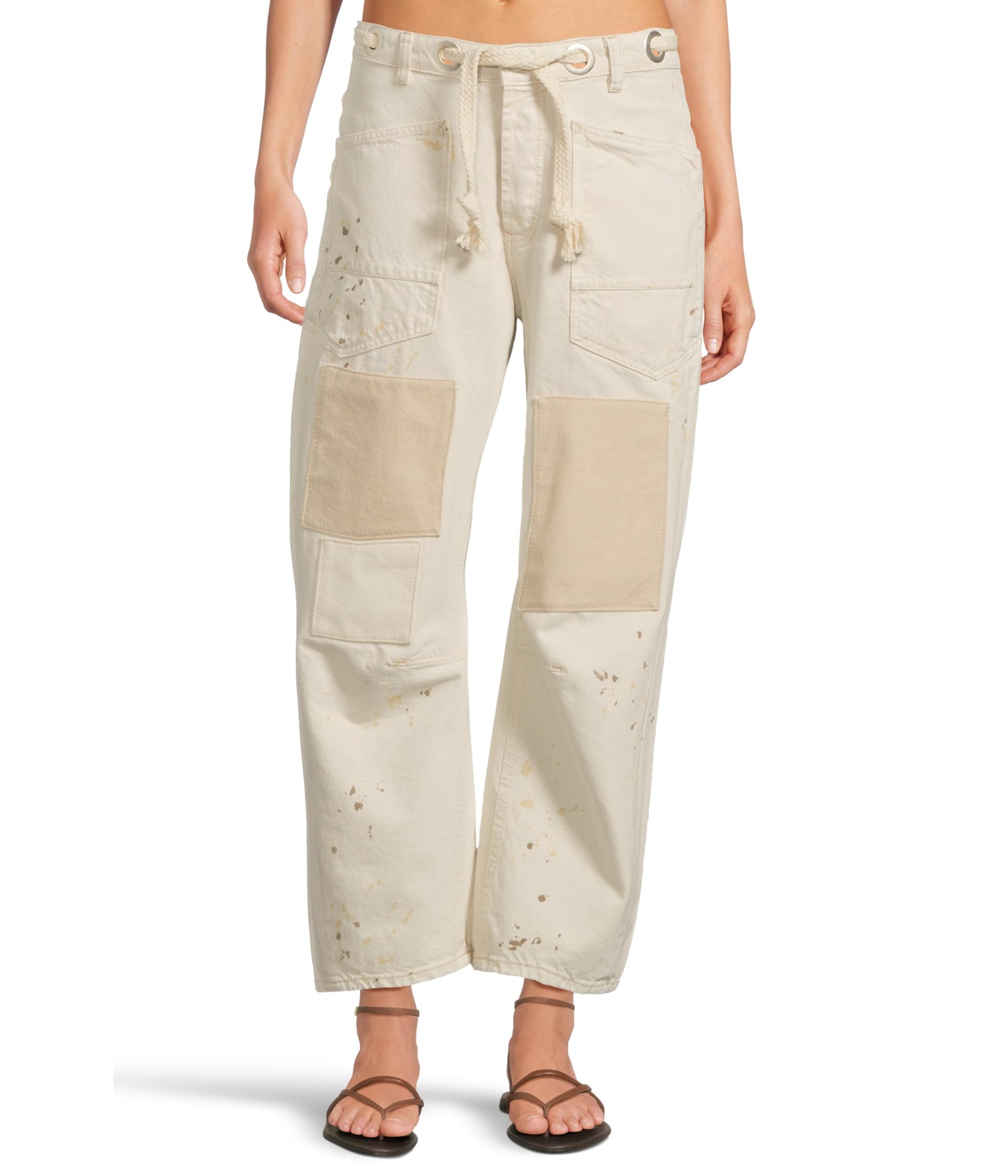 Брюки Free People Moxie Low Slung Pull-On Barrel, белый
Брюки Free People Moxie Low Slung Pull-On Barrel, белый