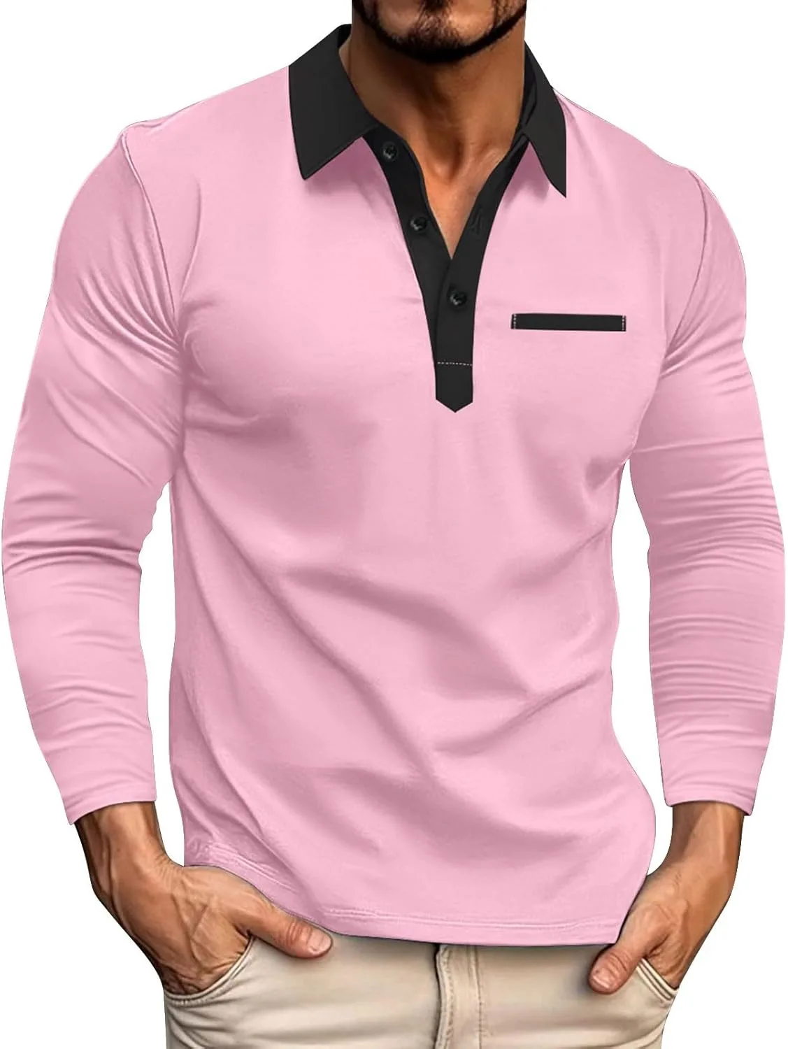 Мужская хлопковая поло с длинным рукавом Slim Fit CRNTCEM
Мужская хлопковая поло с длинным рукавом Slim Fit CRNTCEM
