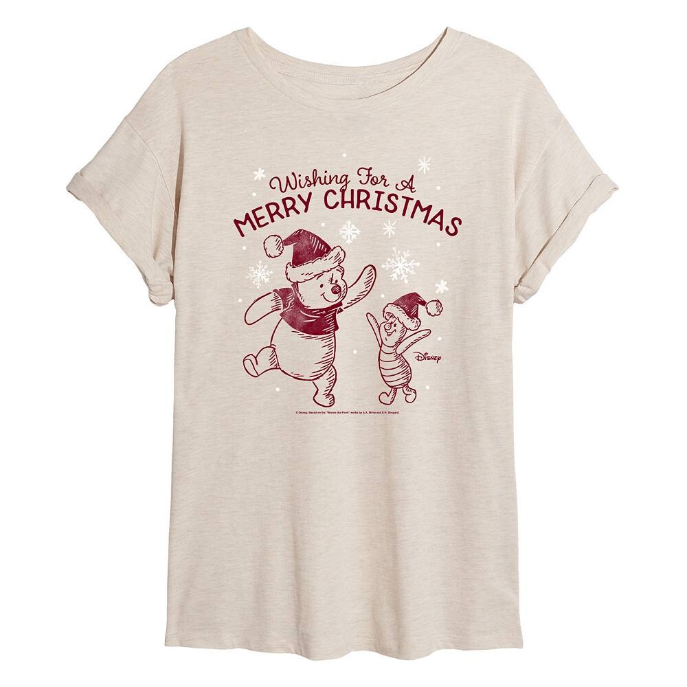 Женская рождественская футболка Disney's Winnie The Pooh Licensed Character, бежевый
Женская рождественская футболка Disney's Winnie The Pooh Licensed Character, бежевый