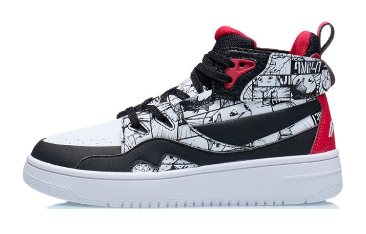 937 Детские кроссовки для скейтбординга GS High-top Черный/Стандартный белый/Конфетно-красный Lining Young
937 Детские кроссовки для скейтбординга GS High-top Черный/Стандартный белый/Конфетно-красный Lining Young