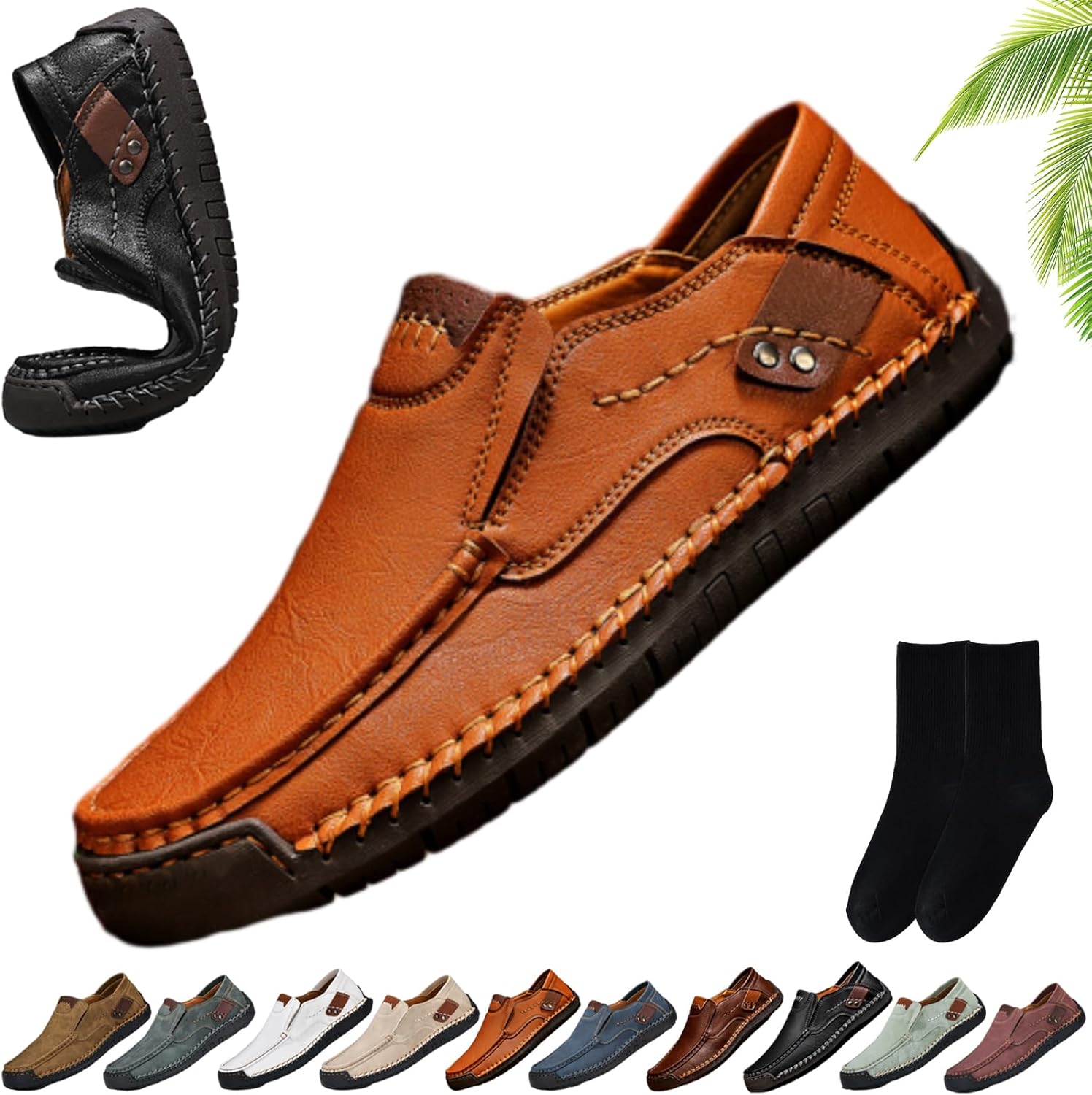 Мужские ручной работы кожаные удобные лоферы без шнурков, деловые повседневные мокасины, классические легкие нескользящие туфли и прогулок, для работы в офисе Xylawave, коричневый
Мужские ручной работы кожаные удобные лоферы без шнурков, деловые повседневные мокасины, классические легкие нескользящие туфли и прогулок, для работы в офисе Xylawave, коричневый